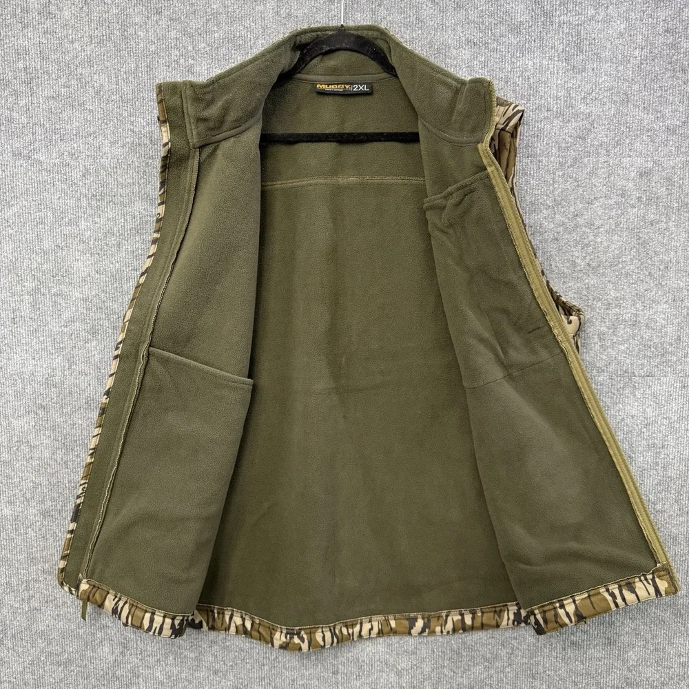 NWT Muddy Mossy Oak TRX Softshell Hunting Vest Size 2XL Bottomland Camo